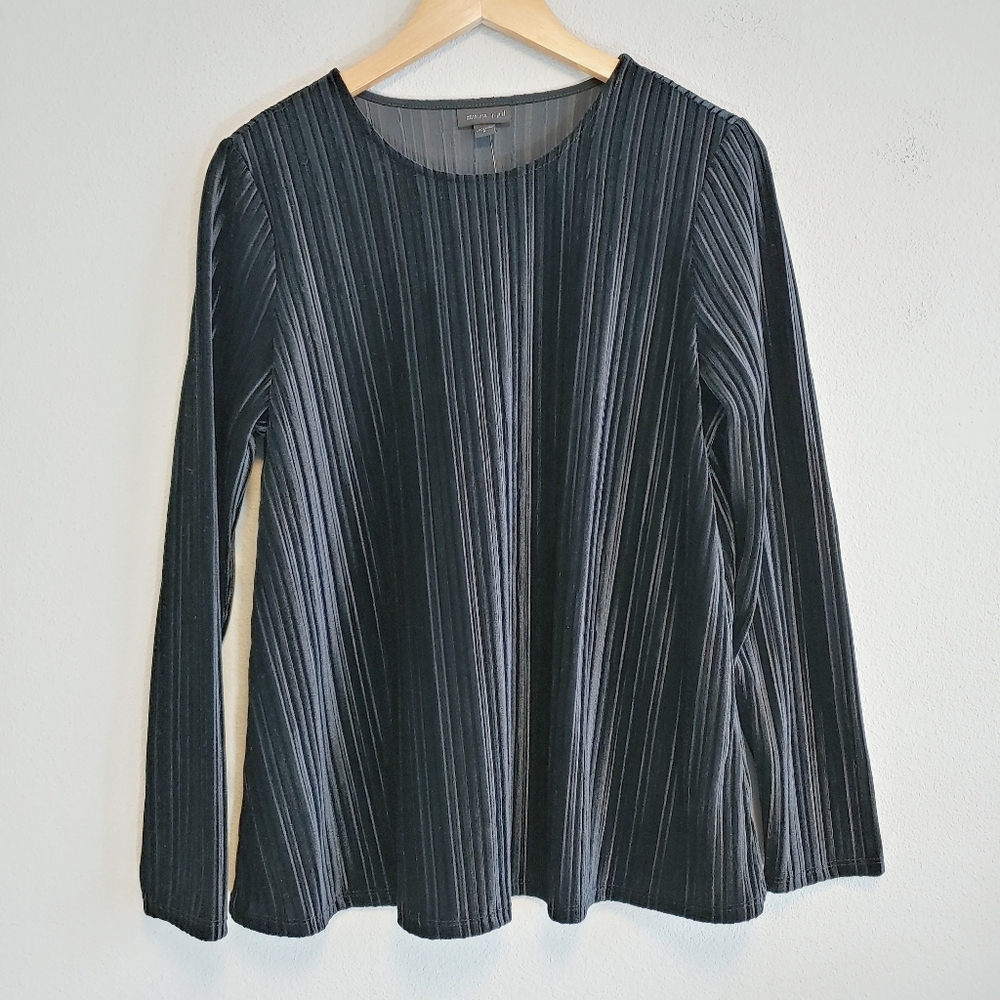 J. Jill Black Long Sleeve Blouse NWT